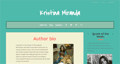 Desktop Screenshot of kristinamiranda.com